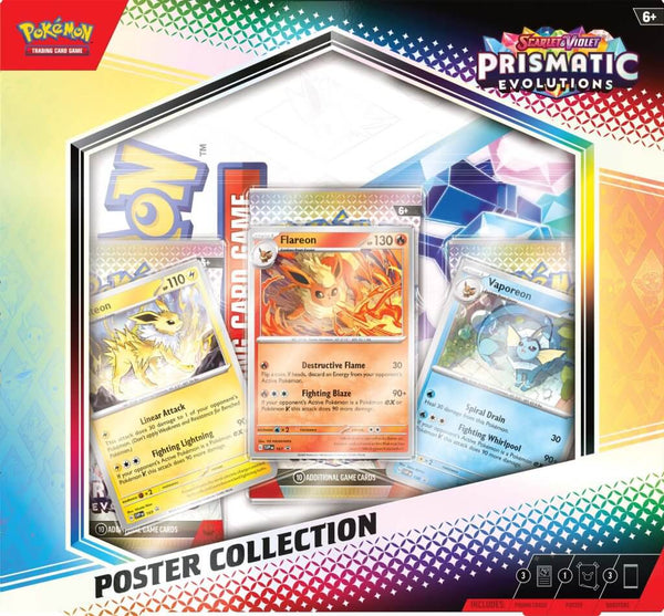 PRE ORDER POKÉMON TCG Scarlet & Violet 8.5 Prismatic Evolutions Poster Pokemon World Australia