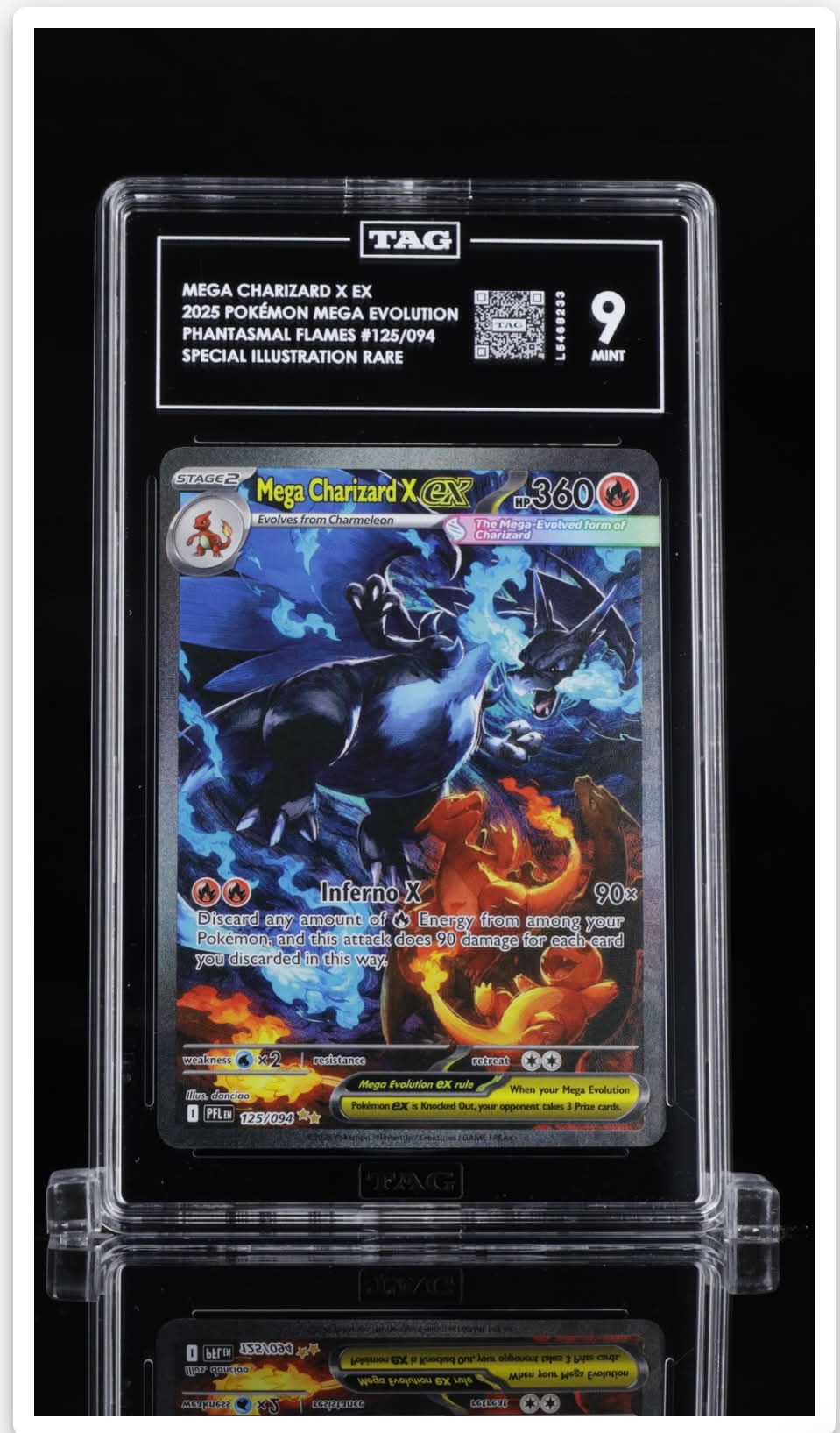 TAG 9 Mega Charizard x EX 125/094 Me02: Phantasmal Flames SIR