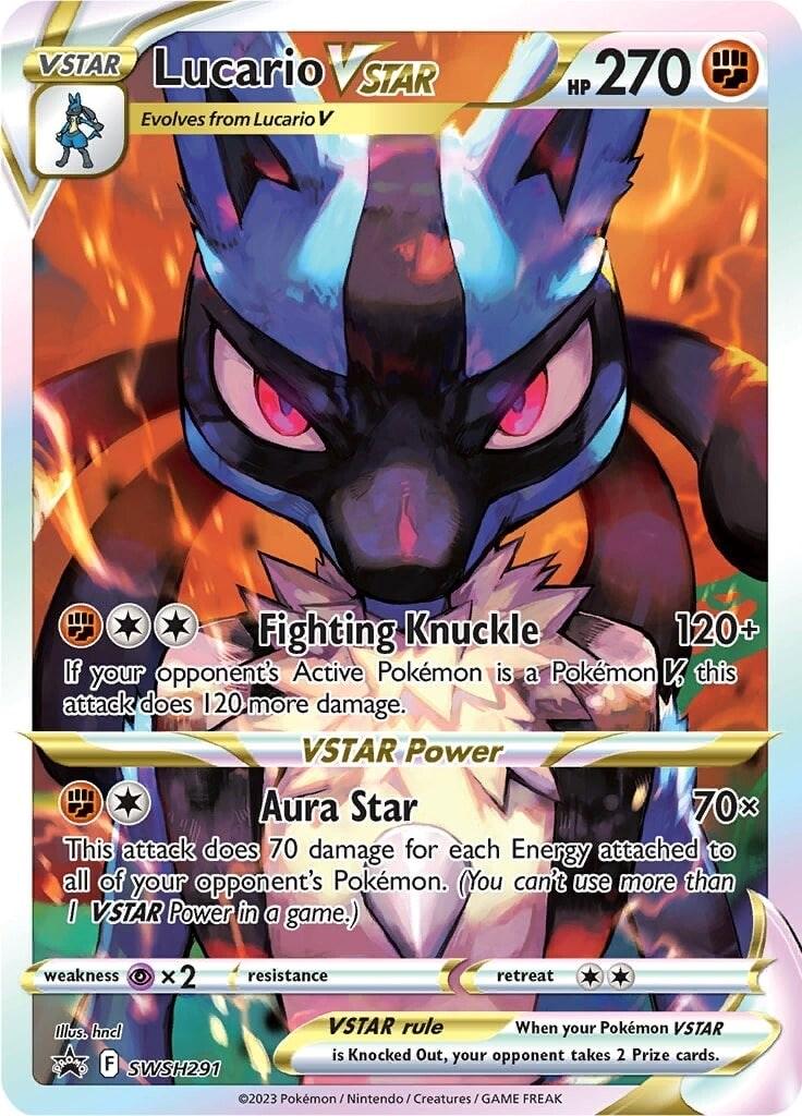 Lucario VSTAR SWSH291 - Crown Zenith ETB Black Star Promo