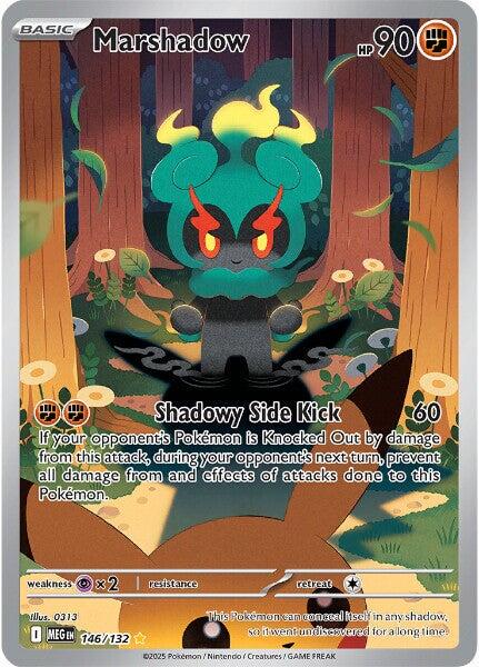 Pokemon Marshadow Mega Evolution 146/132 Illustration Rare NM