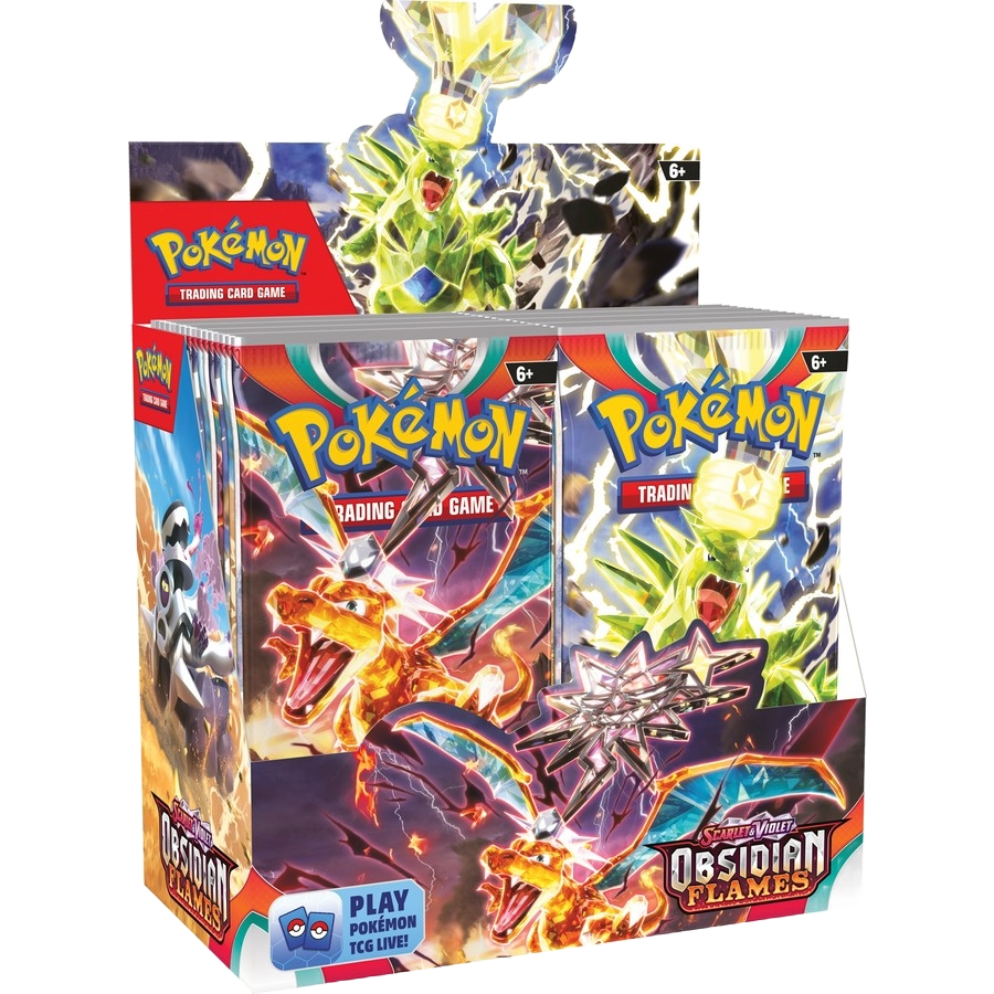 POKÉMON TCG Scarlet &amp; Violet 3 Obsidian Flames Booster