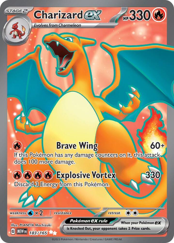 2023 Pokemon SV: Scarlet &amp; Violet 151 Charizard ex - 183/165 Ultra Rare