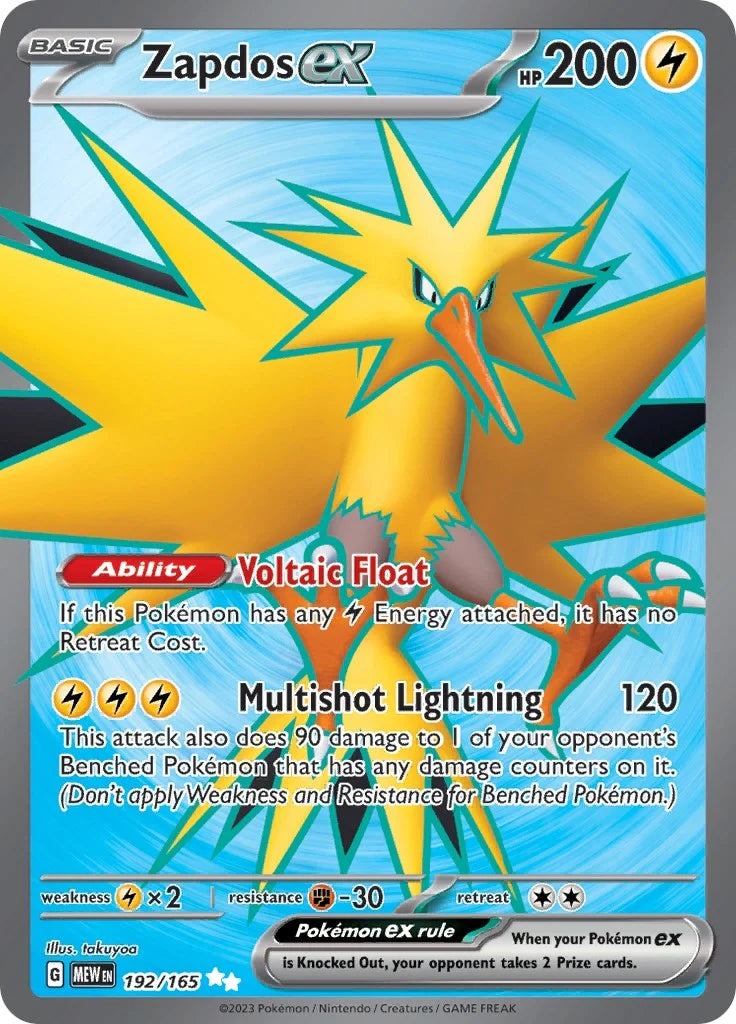 Zapdos ex 192/165 SV: 151