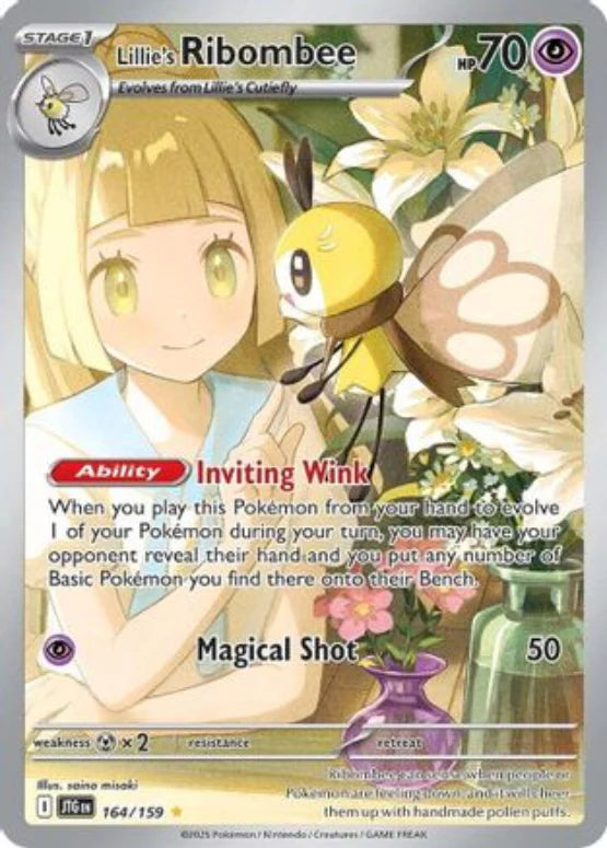 Lillie&#39;s Ribombee - 164/159 164 - SV09 Journey Together Holofoil