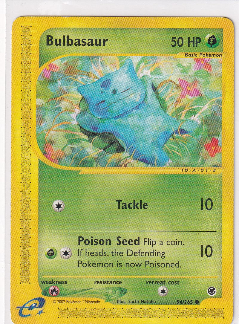 BULBASAUR 094/165 EXPEDITION ENGLISH POKEMON NEAR MINT
