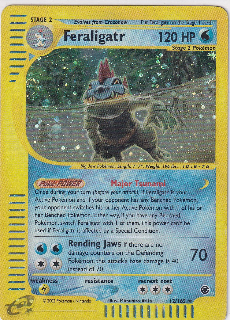 Feraligatr Expedition Base Set Holo 12/165 Pokemon Card LP/NM