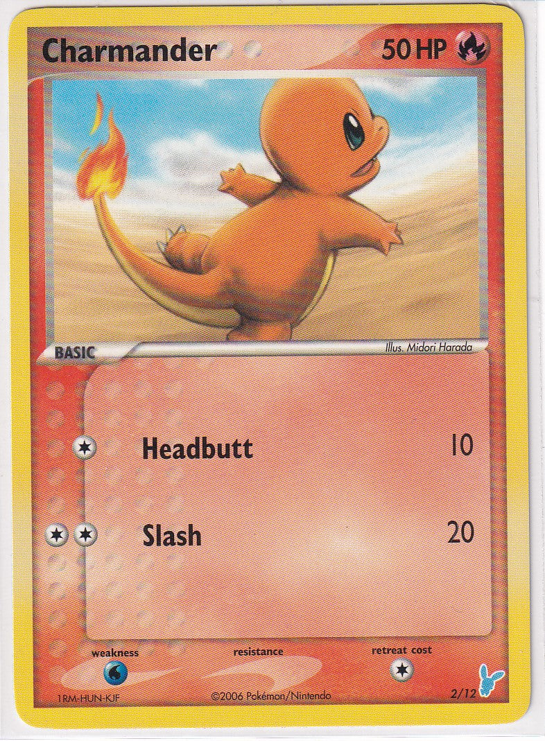 2006 POKEMON EX TRAINER KIT 2 MINUN HALF DECK #2 CHARMANDER