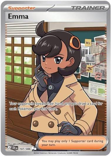 Emma - 107/086 - Ultra Rare - Chaos Rising - Pokemon Card - NM/M