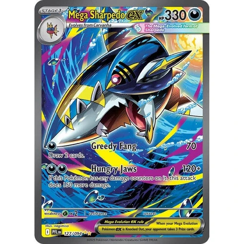 Mega Sharpedo ex (127/094) (ME02: Phantasmal Flames)