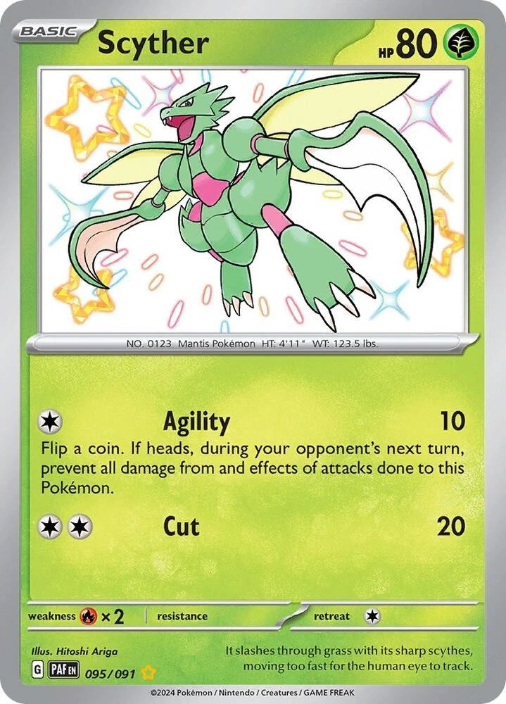 Scyther 095/091 Paldean Fates - POKEMON TCG-NM/M