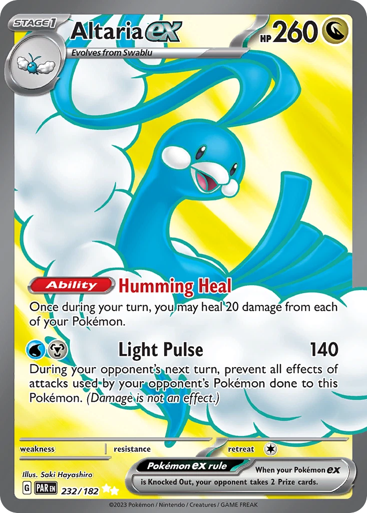 Altaria ex 232/182 - Ultra Rare - Pokemon Paradox Rift - NM