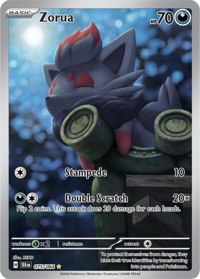 Zorua - 075/064 Shrouded Fable - Illustration Rare - Pokemon TCG Card